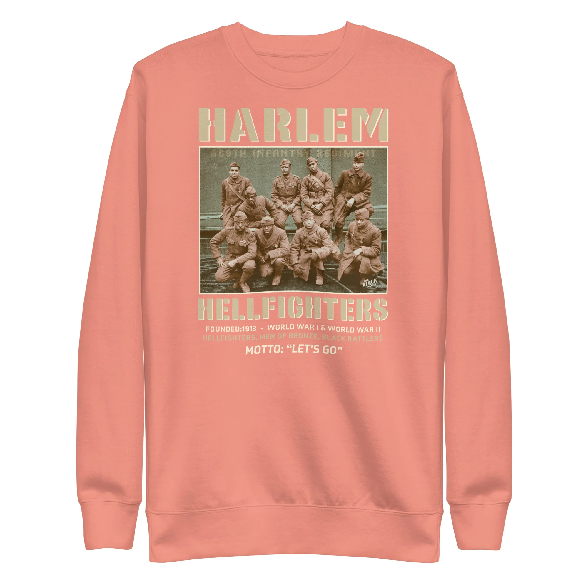 Harlem Hellfighters Black Soldiers Premium Sweatshirt - Image 6