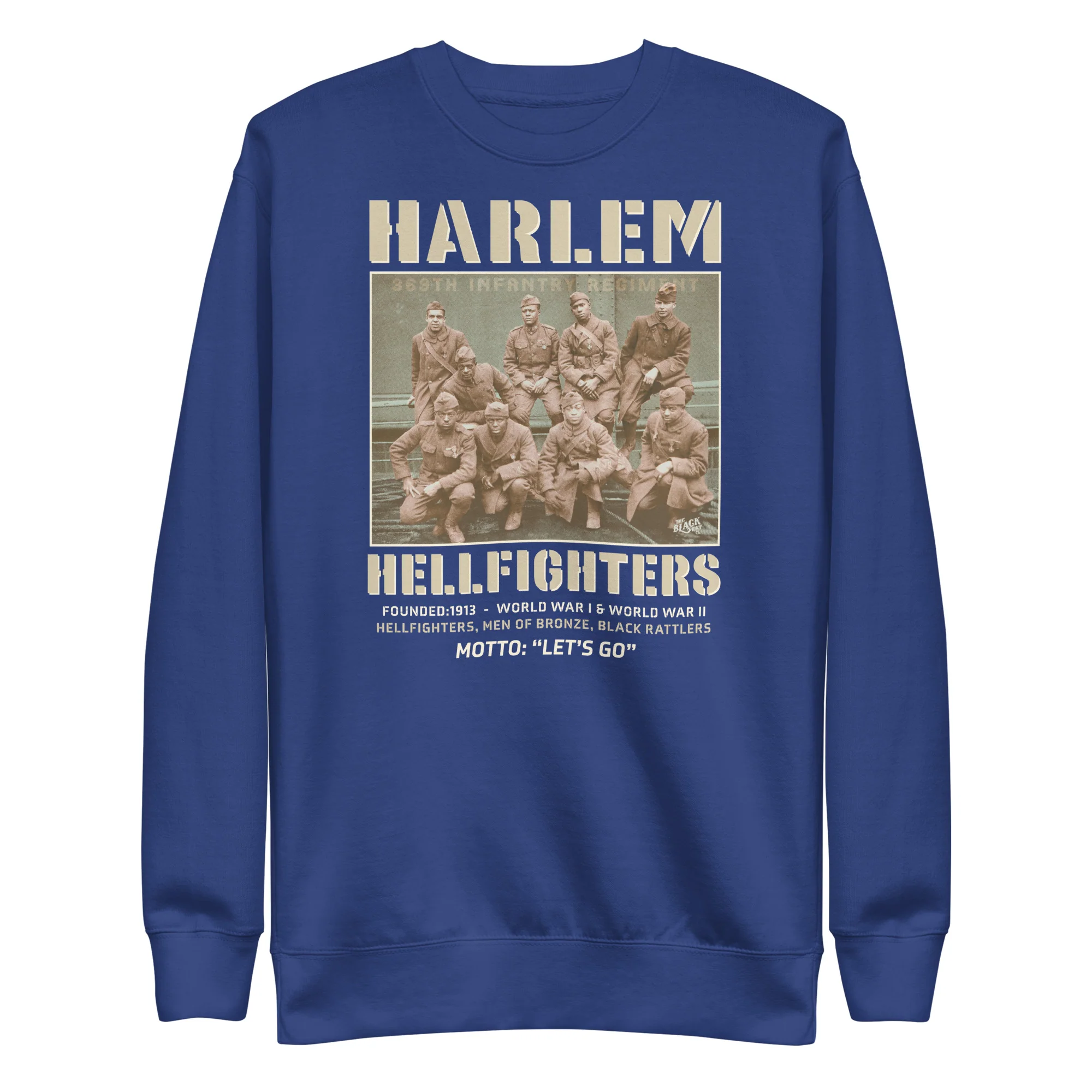 Harlem Hellfighters Black Soldiers Premium Sweatshirt - Image 9