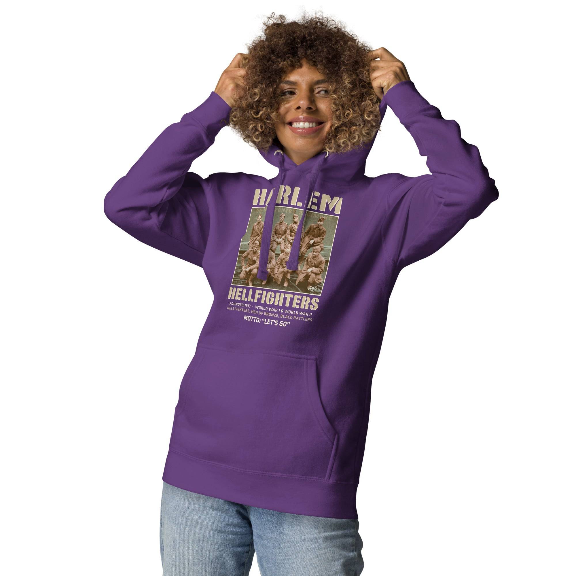 Harlem Hellfighters Black Soldiers Premium Hoodie - Image 5