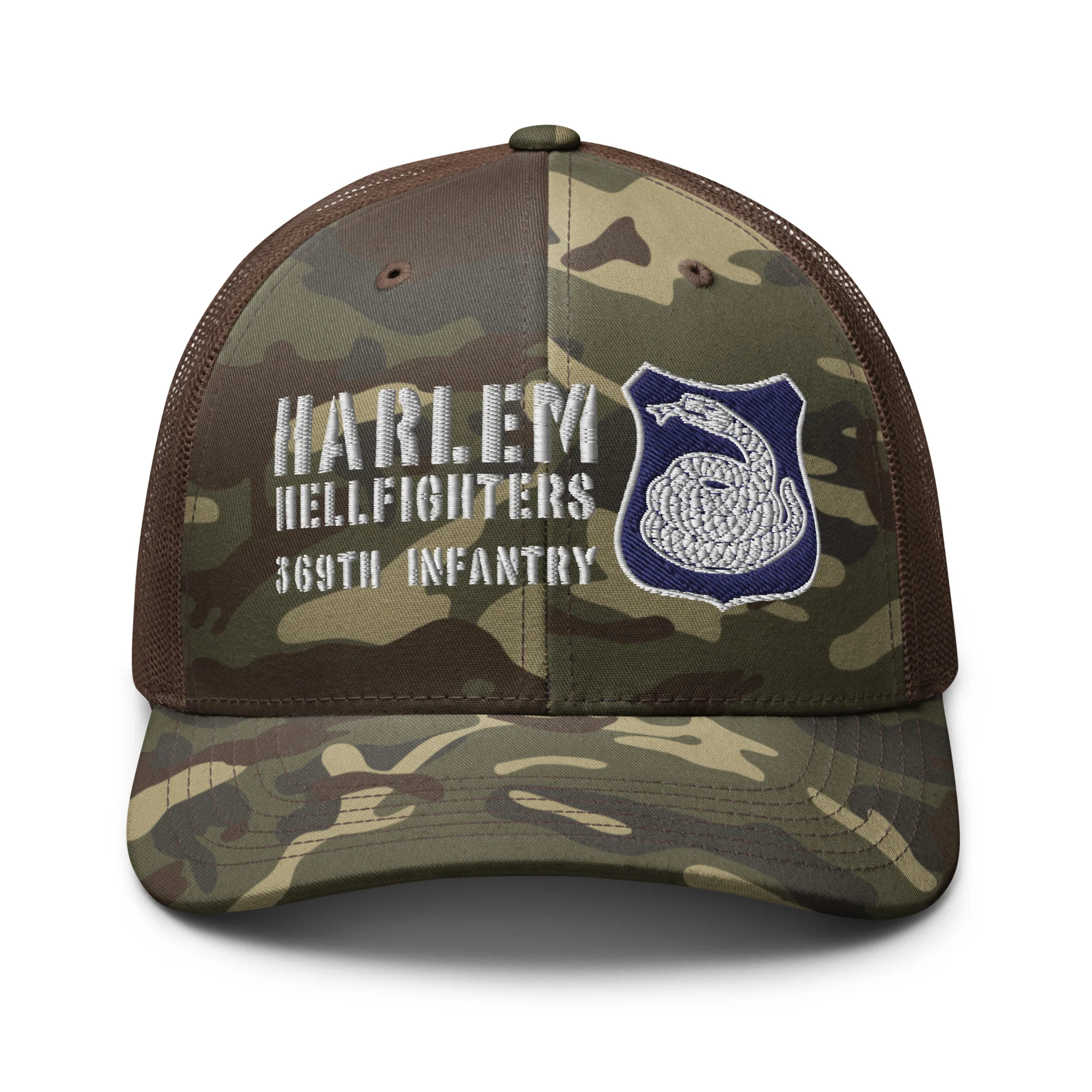 Harlem Hellfighters Camouflage Trucker Hat - Image 4
