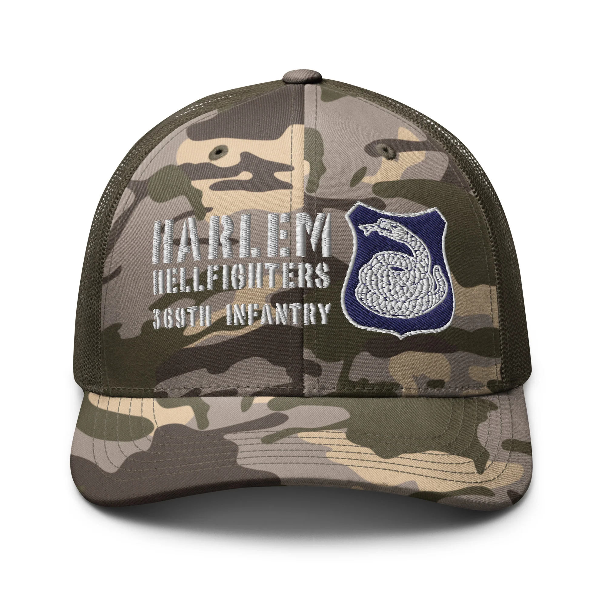 Harlem Hellfighters Camouflage Trucker Hat - Image 7