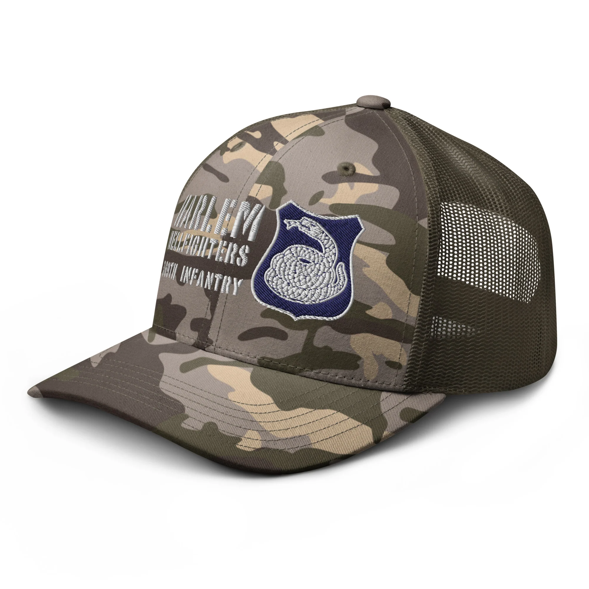 Harlem Hellfighters Camouflage Trucker Hat - Image 8
