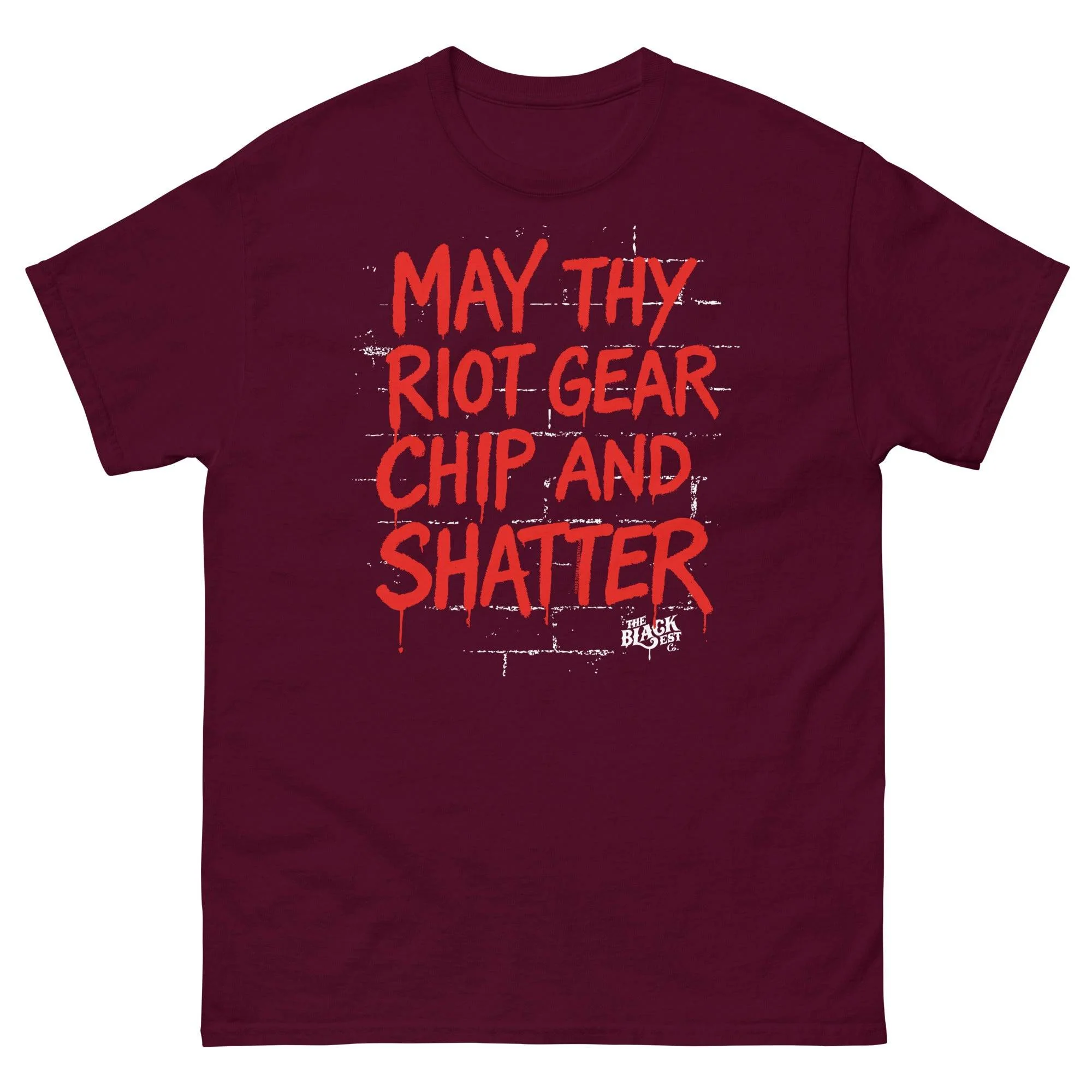 May Thy Riot Gear Chip And Shatter Staple T-Shirt - Image 3