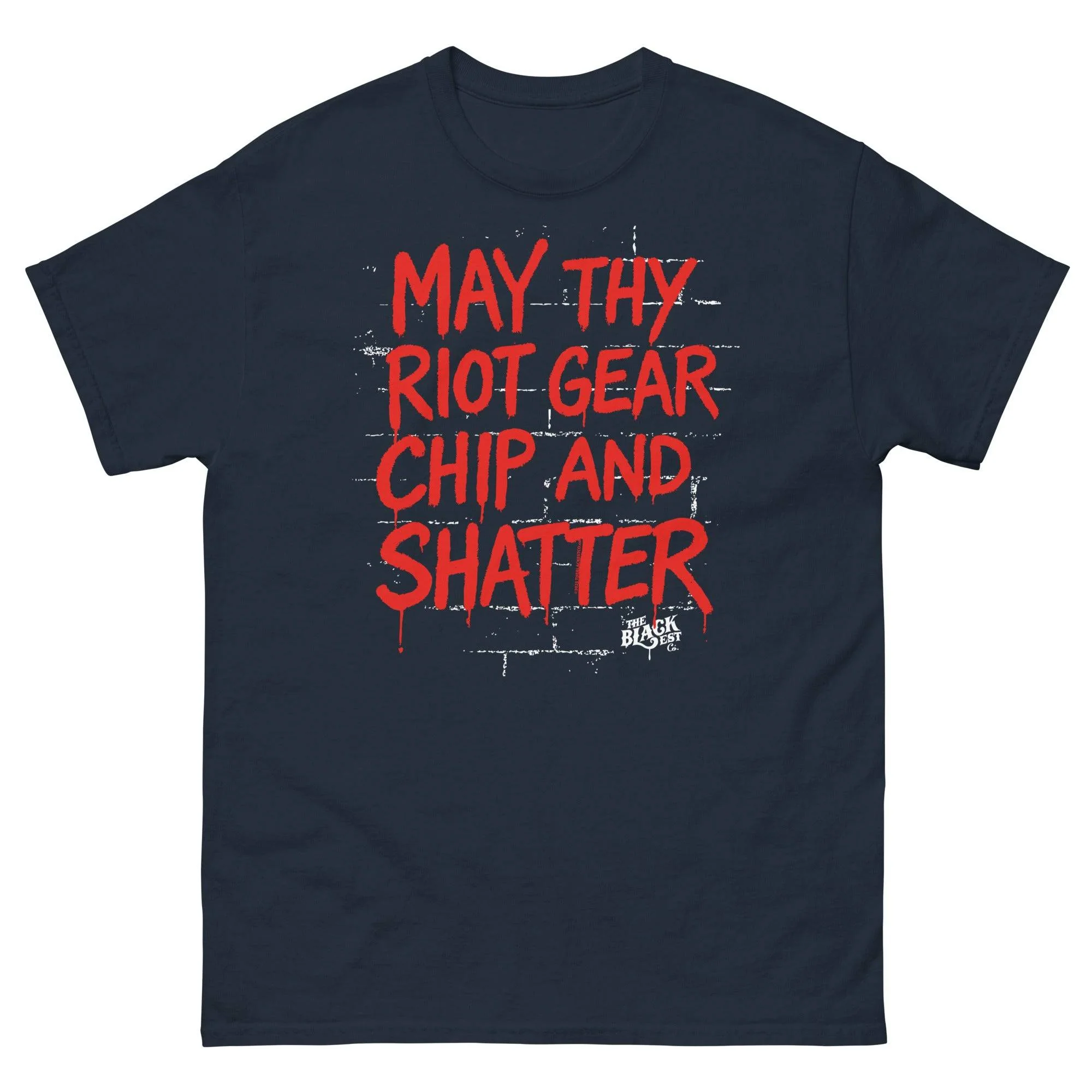 May Thy Riot Gear Chip And Shatter Staple T-Shirt - Image 4
