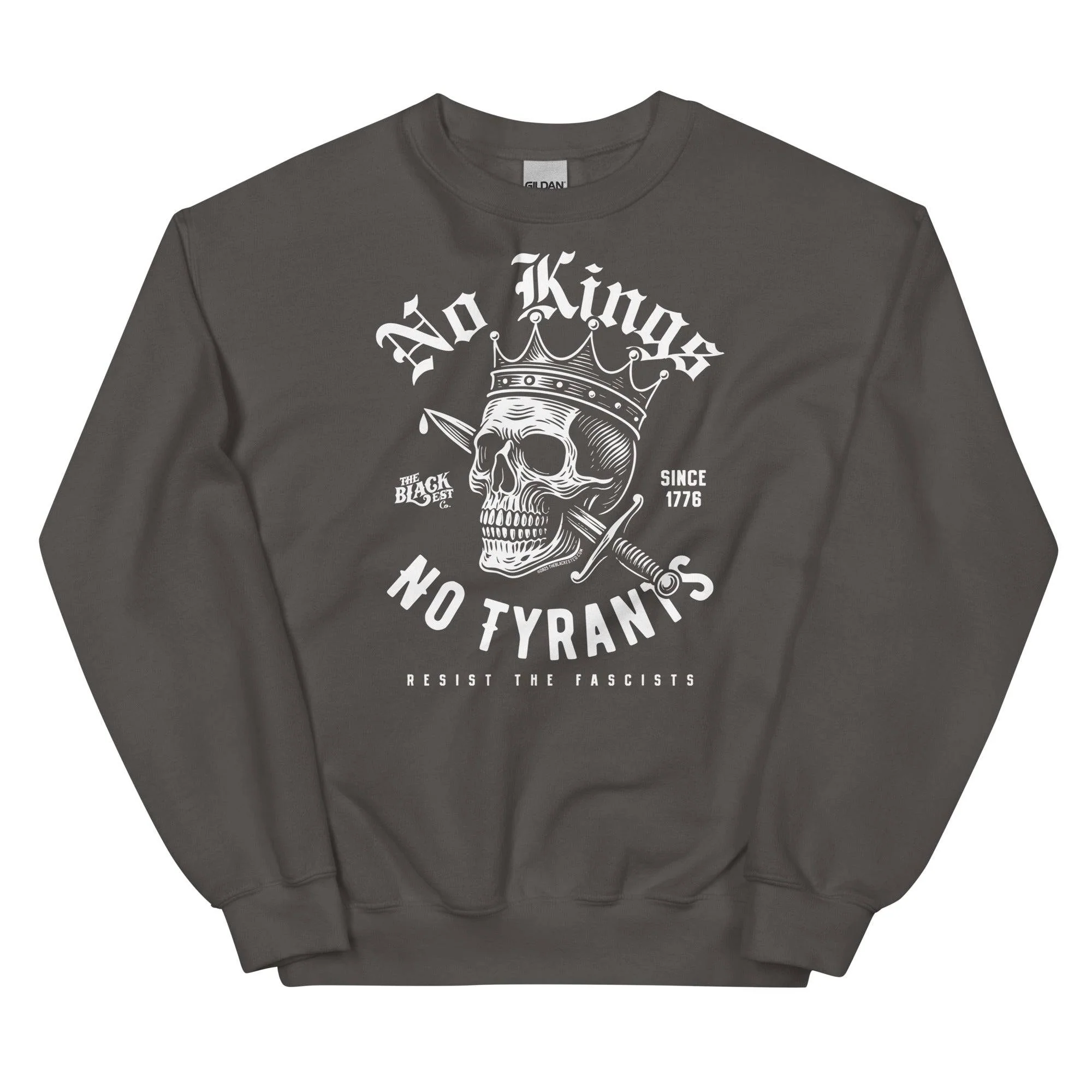 No Kings No Tyrants Skull Protest Sweatshirt - Image 11