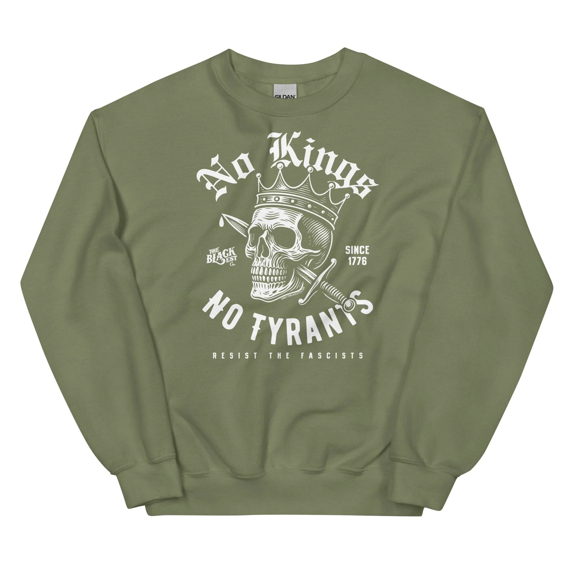 No Kings No Tyrants Skull Protest Sweatshirt - Image 12