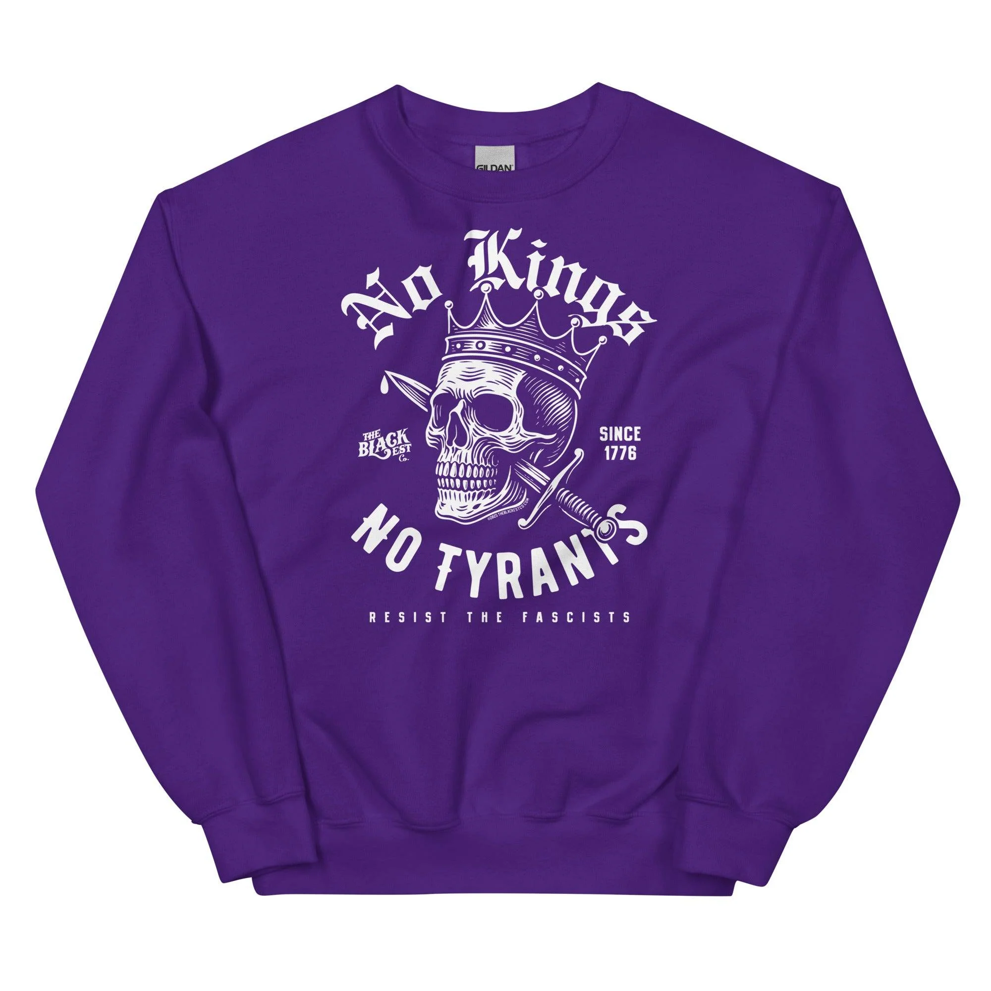 No Kings No Tyrants Skull Protest Sweatshirt - Image 6