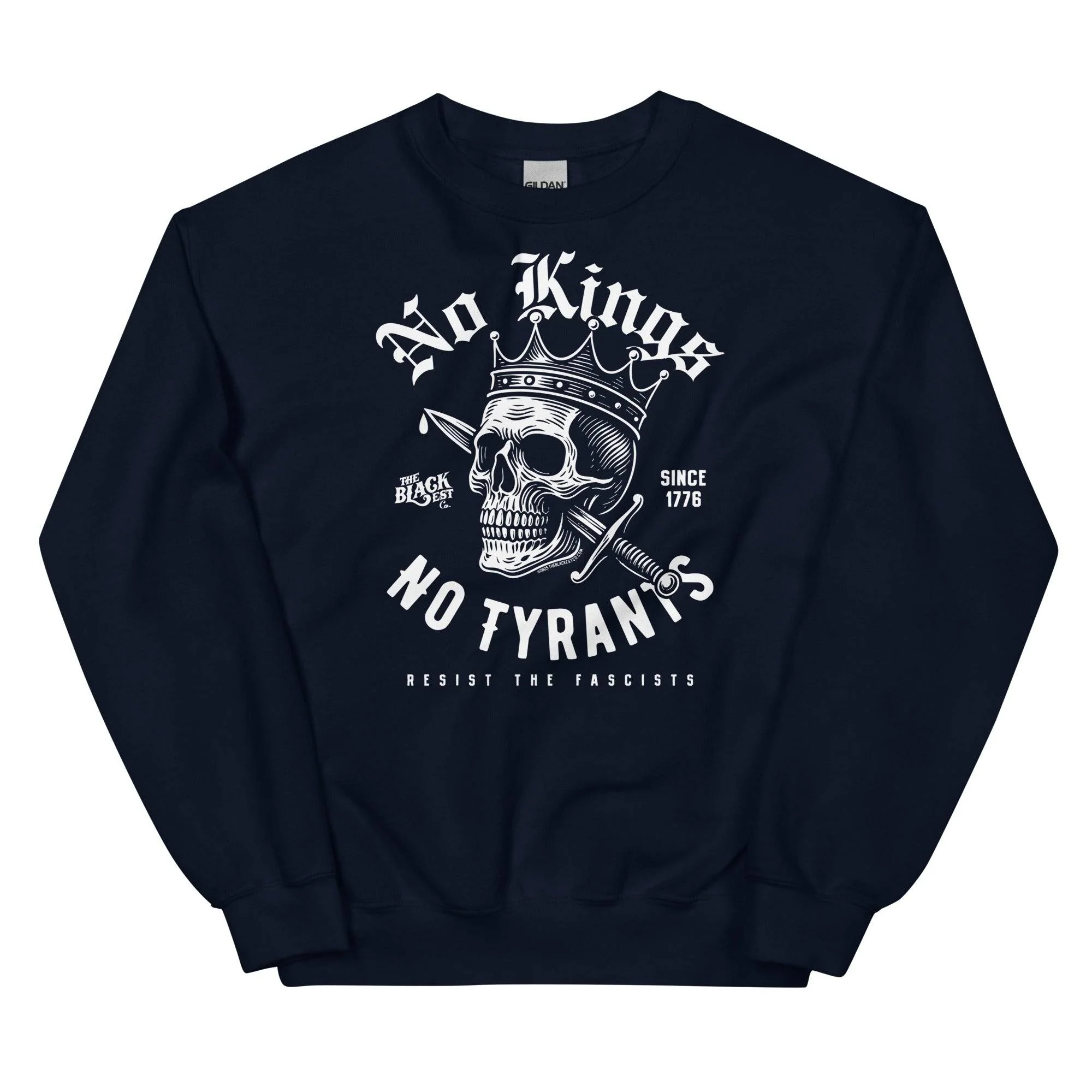 No Kings No Tyrants Skull Protest Sweatshirt - Image 7