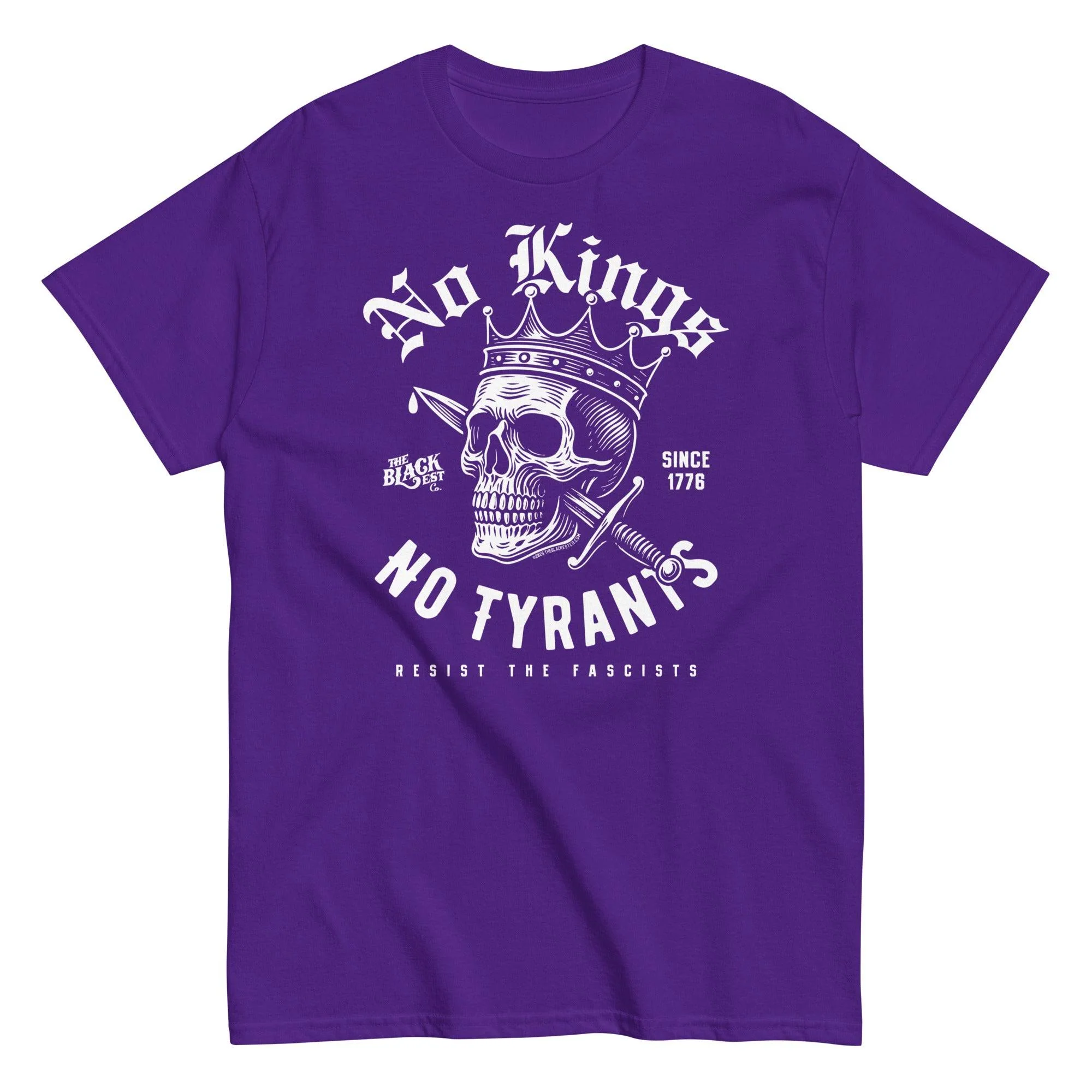 No Kings No Tyrants Skull Protest T-Shirt by TheBlackest Co. - Image 6