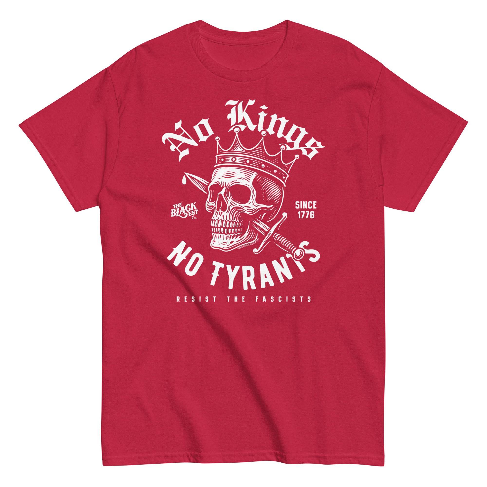 No Kings No Tyrants Skull Protest T-Shirt by TheBlackest Co. - Image 8