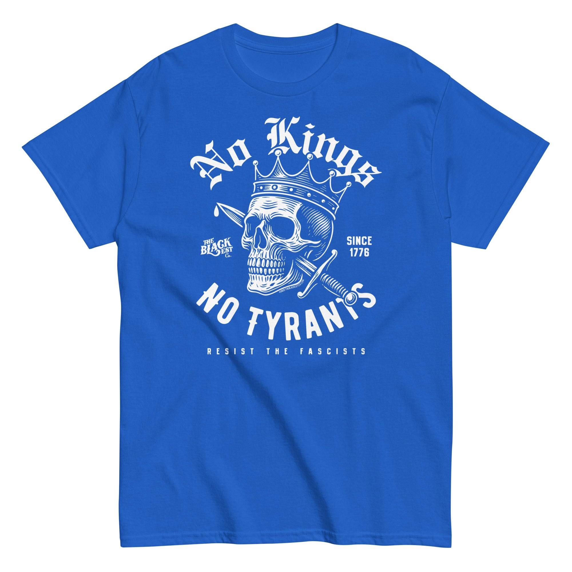 No Kings No Tyrants Skull Protest T-Shirt by TheBlackest Co. - Image 9