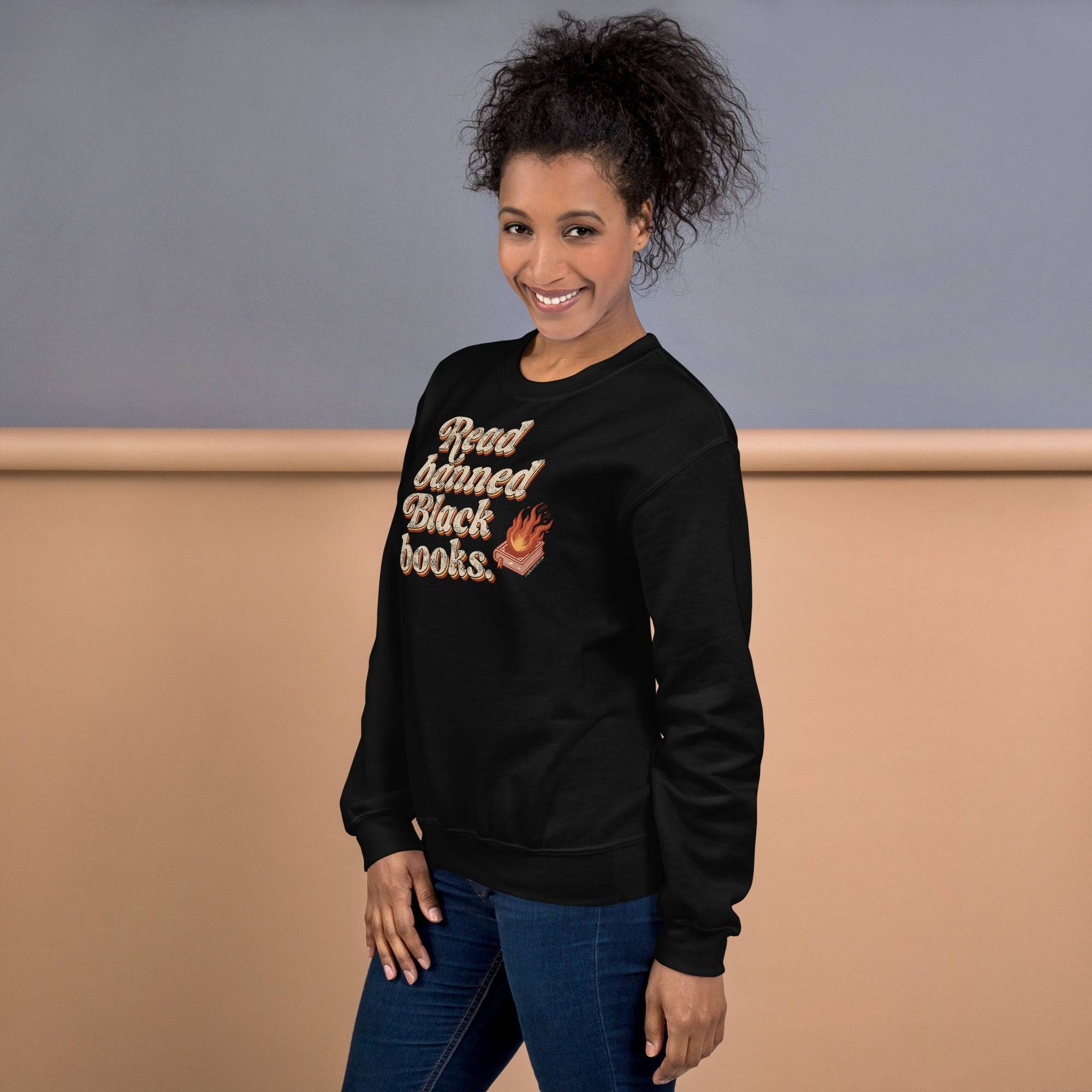 Read Banned Black Books Unisex Sweatshirt - Image 3