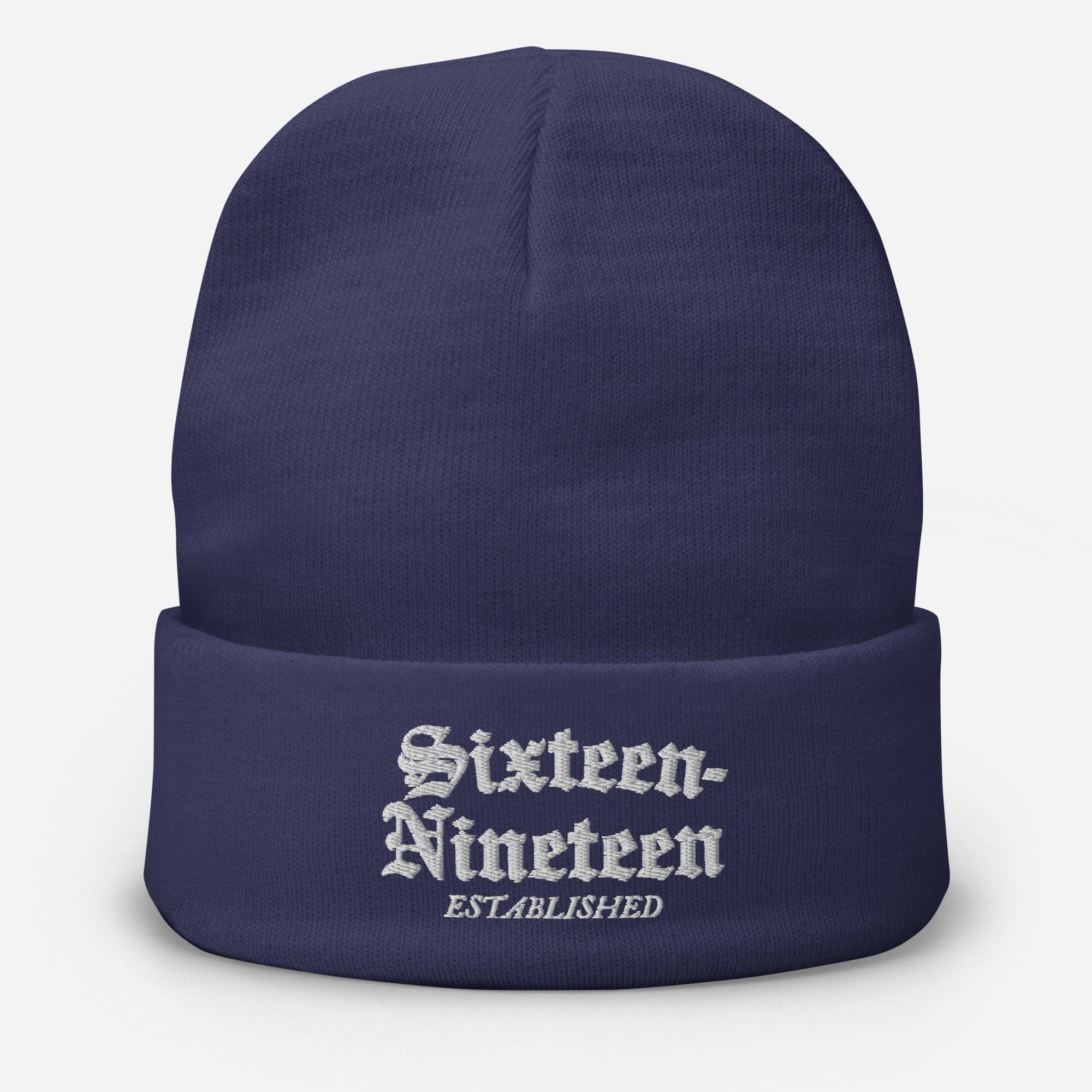 Sixteen-Nineteen Established Embroidered Beanie - Image 3