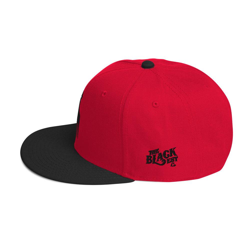 Black Power Fist Pick Snapback Hat - Image 9