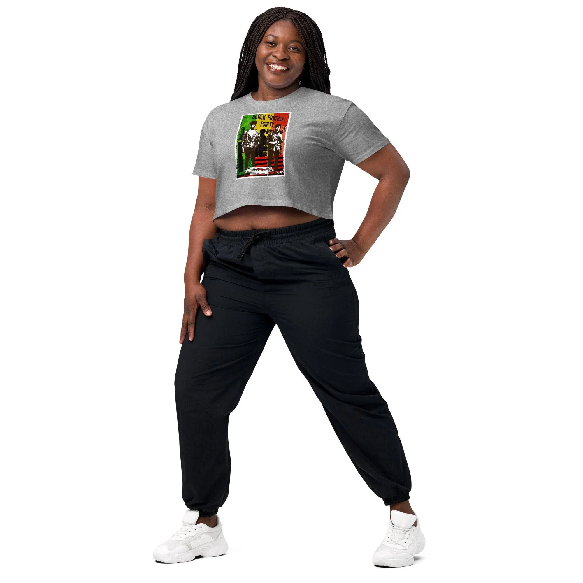 Black Panther Party Pan-African Crop Top Tee - Image 3