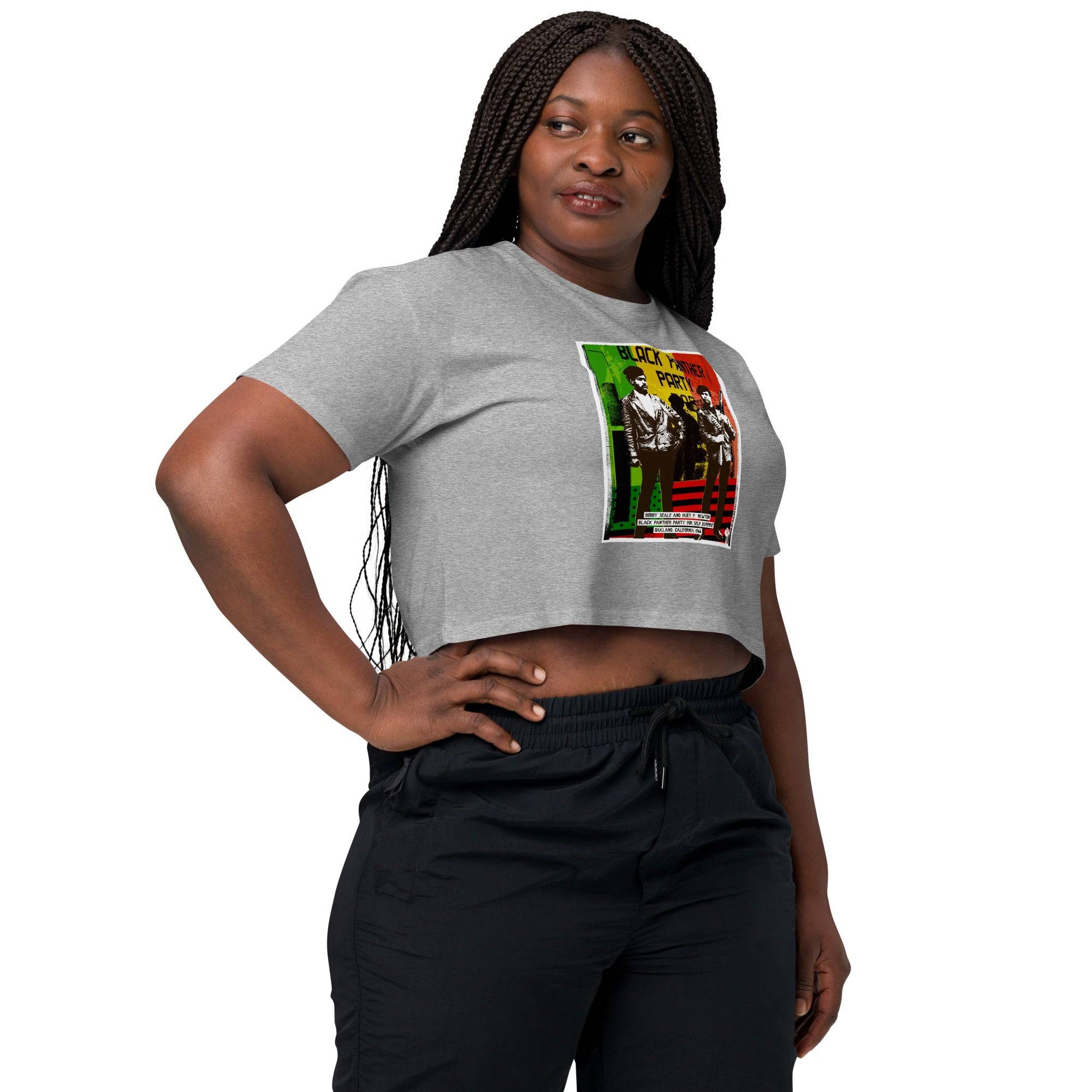 Black Panther Party Pan-African Crop Top Tee - Image 4