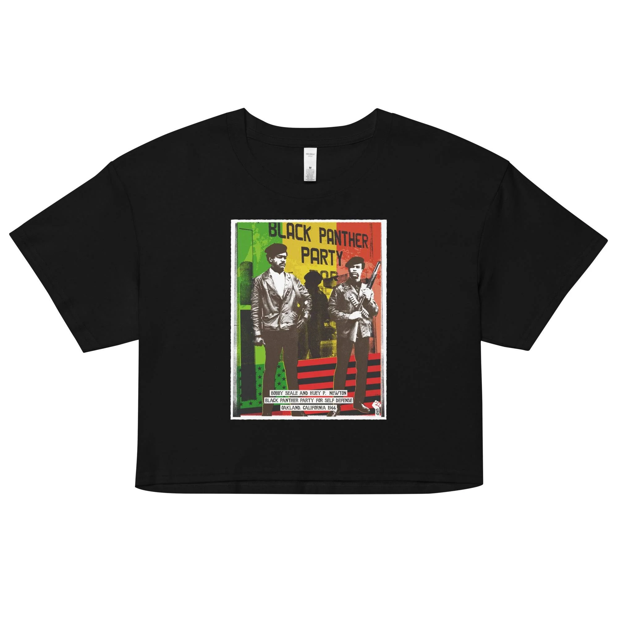 Black Panther Party Pan-African Crop Top Tee - Image 6