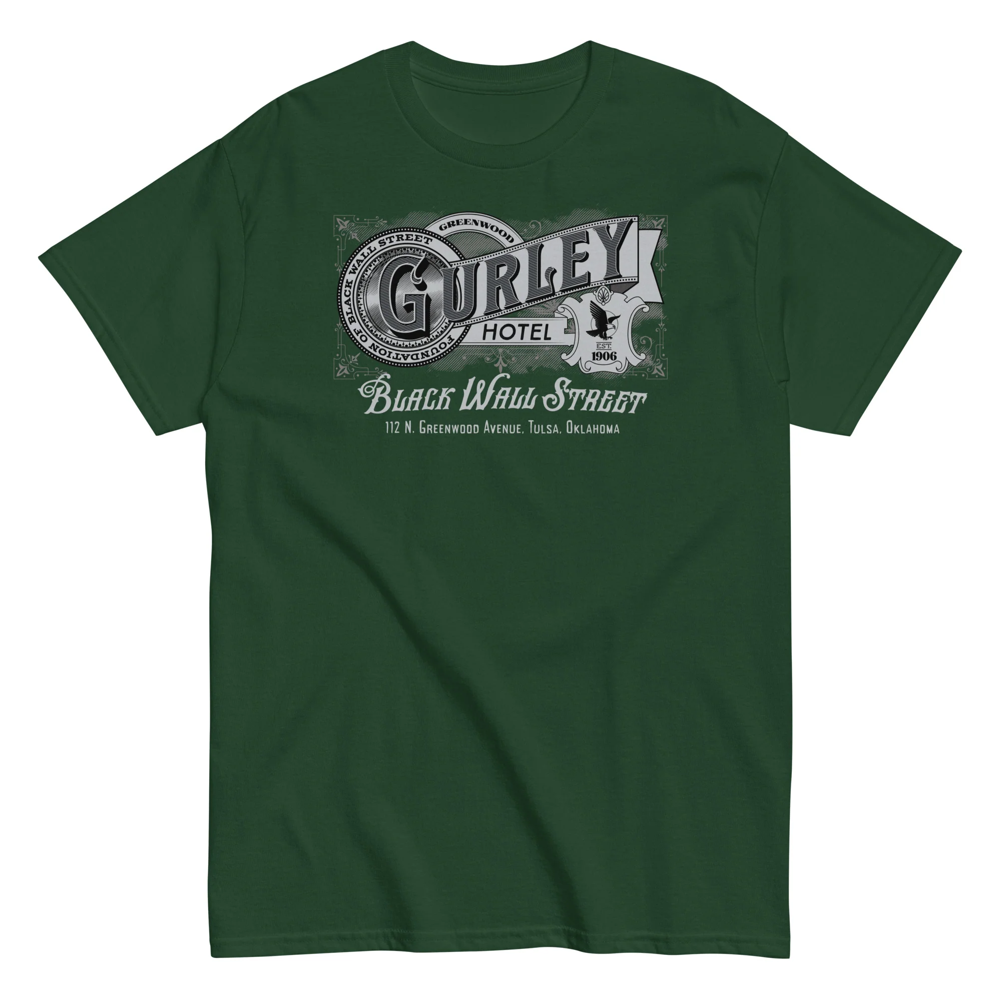 Vintage Gurley Hotel Unisex Staple T-shirt - Image 6